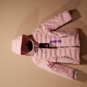 Gerry Girls Rose Mist Pink Hooded Jacket Coat SZ XS- 5/6 Warm Without the Weight